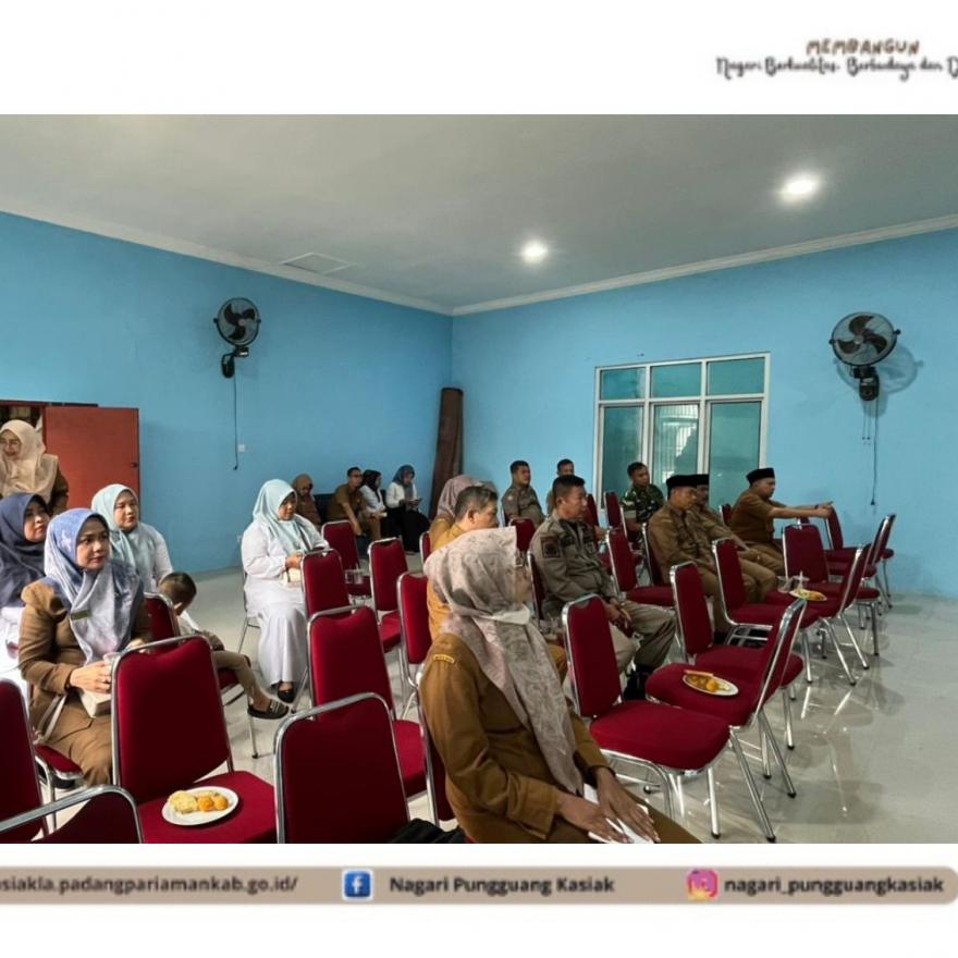 Rapat koordinasi pasca apel gabungan bergilir di Kantor kecamatan Lubuk Alung